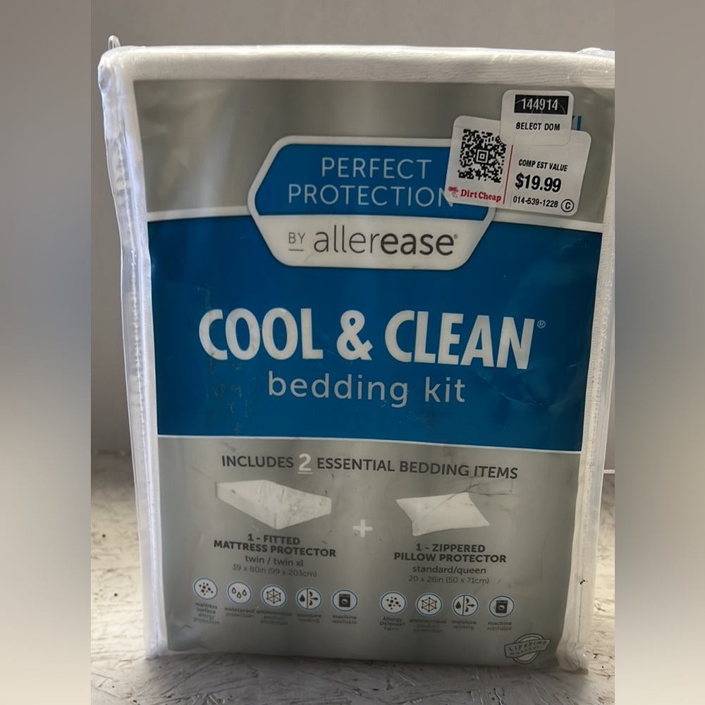 Allerease Perfect Protection Cool & Clean twin mattress cover new